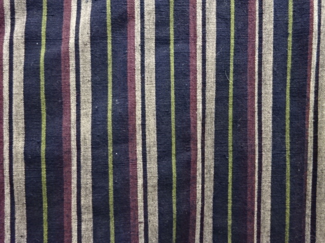  アンティーク　縞木綿着物